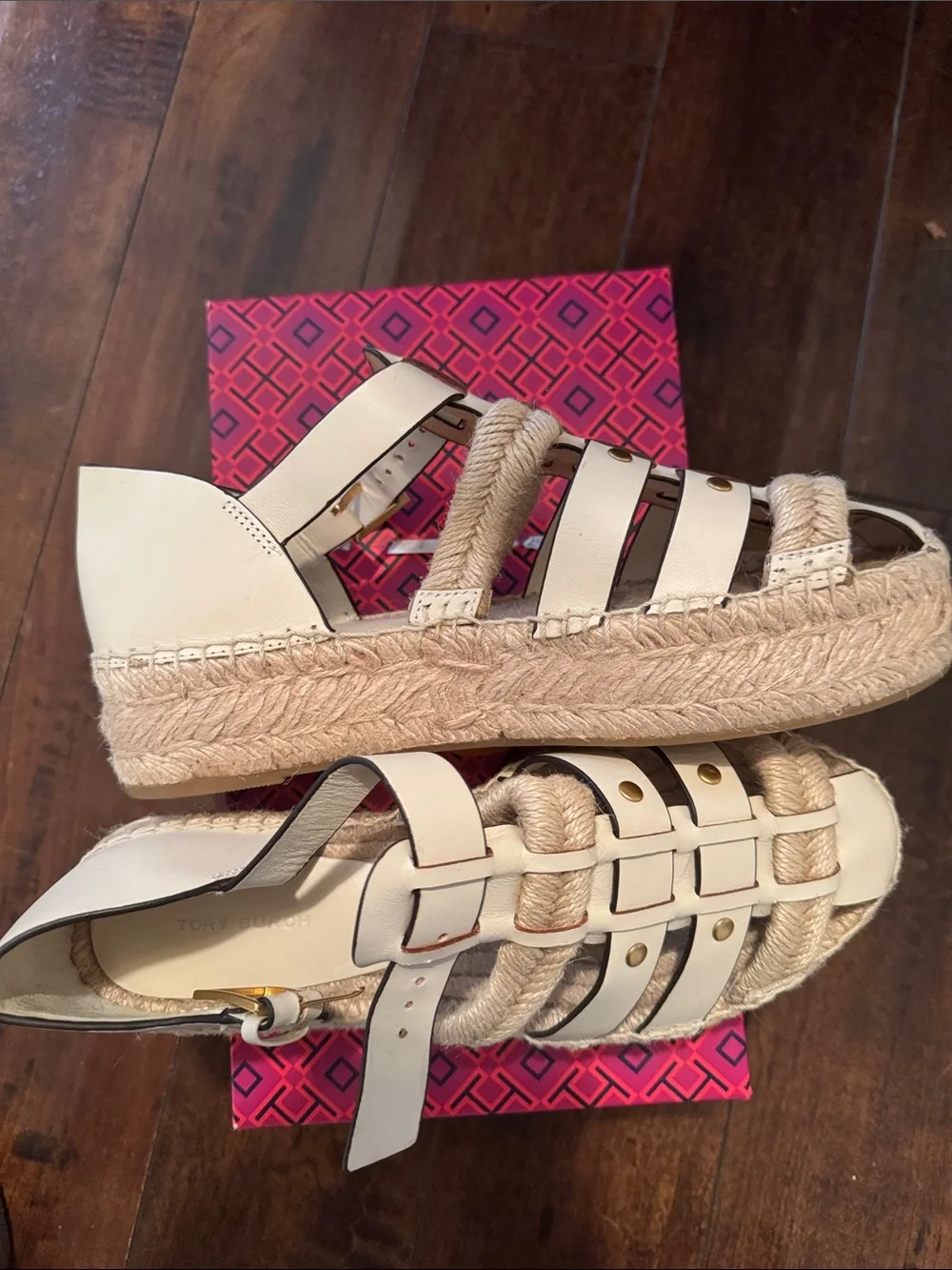Tory Burch Fisherman Espadrille Platform Sandals with Braided Rope Detail